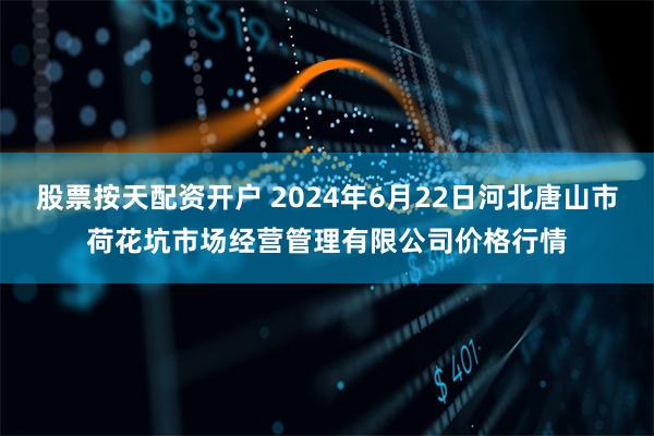 股票按天配资开户 2024年6月22日河北唐山市荷花坑市场经